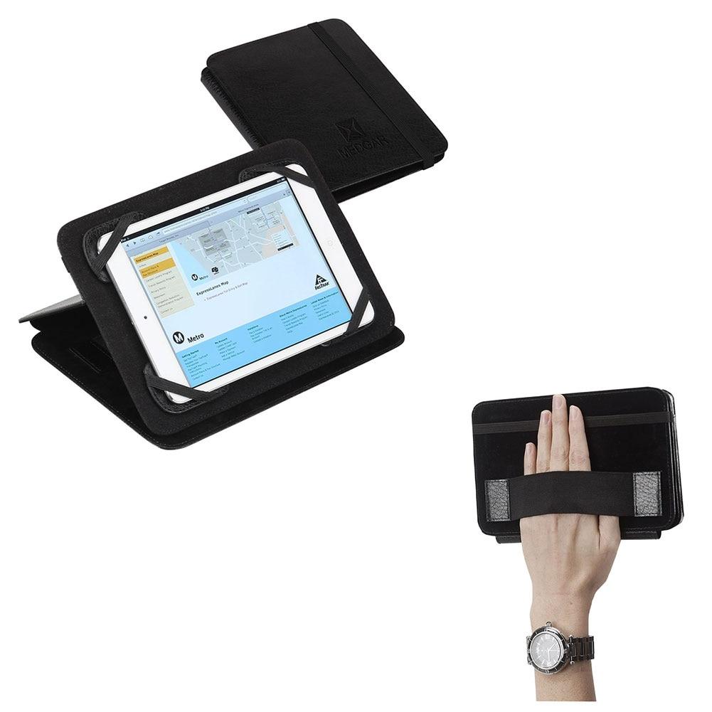 Universal Small Tablet Case, Bonded Leather, Black, Moveable Corners, 6.5"x.075"x9"H image
