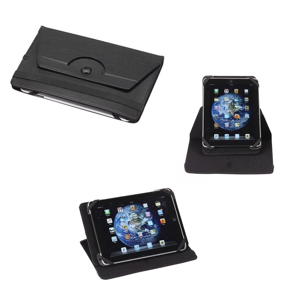 360 Rotation Universal Tablet Case, Black, Fits 9" Tablets, Dura Hyde, 7.75"x10.5"x0.80"H image