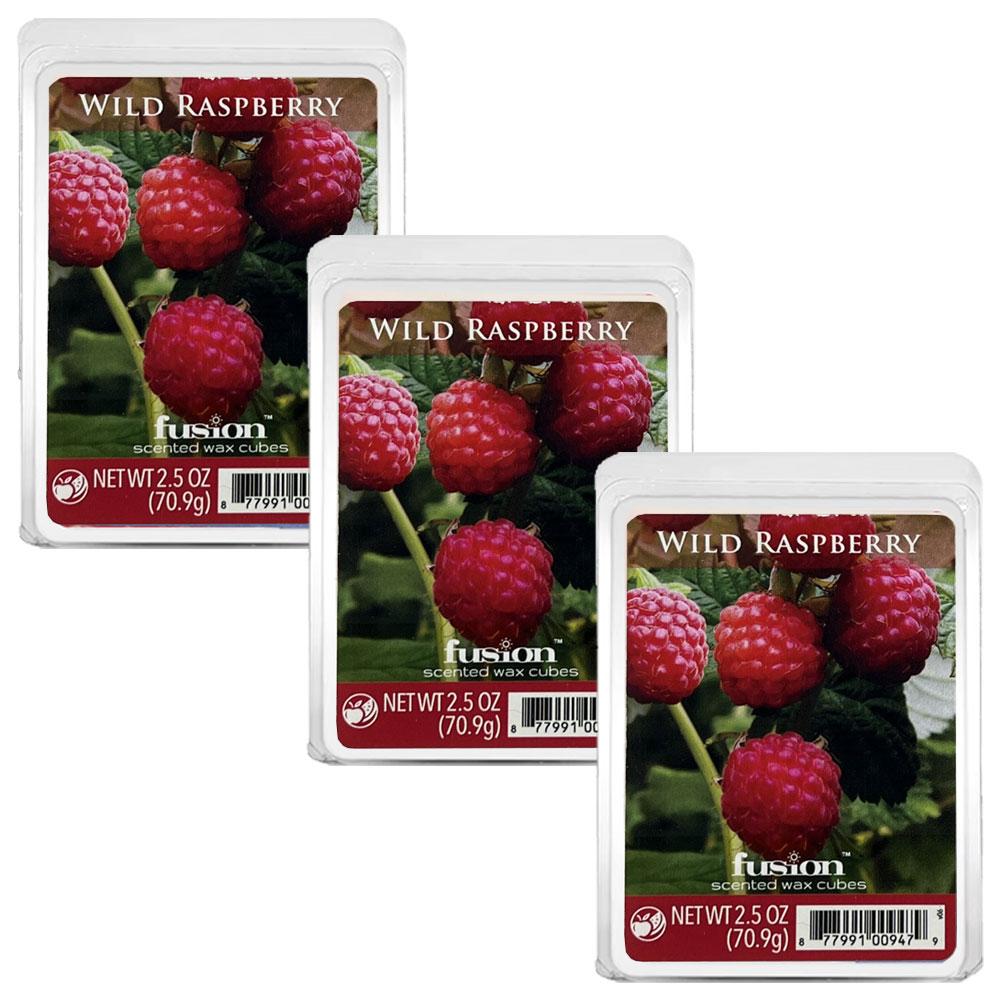 3 Pack Fusion Scented Wax Cubes Wild Raspberry 2.5oz image