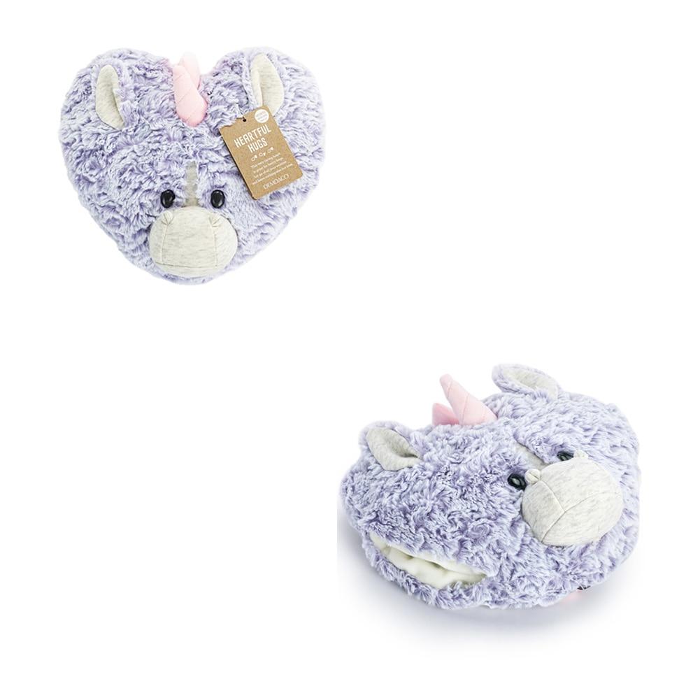 Demdaco Heartful Hugs Weighted Heart Plush Animal, Unicorn, 10"x8"H NO ONLINE SALES