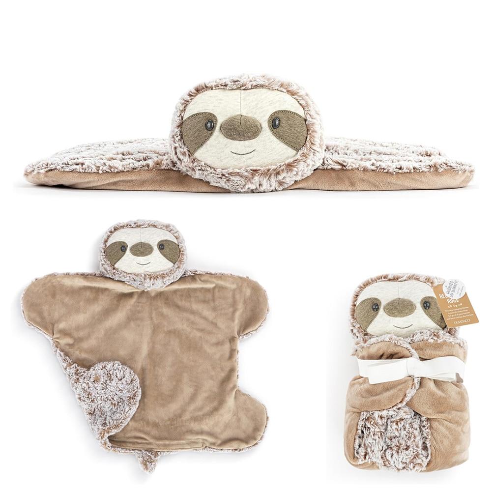 Demdaco Heartful Hugs Weighted Lap Blanket, Sloth, Polyester, 15x20", 4 lb NO ONLINE SALES image