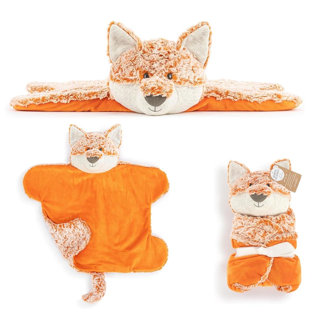 Demdaco Heartful Hugs Weighted Lap Blanket, Fox, Polyester, 15x20", 4 lb NO ONLINE SALES image