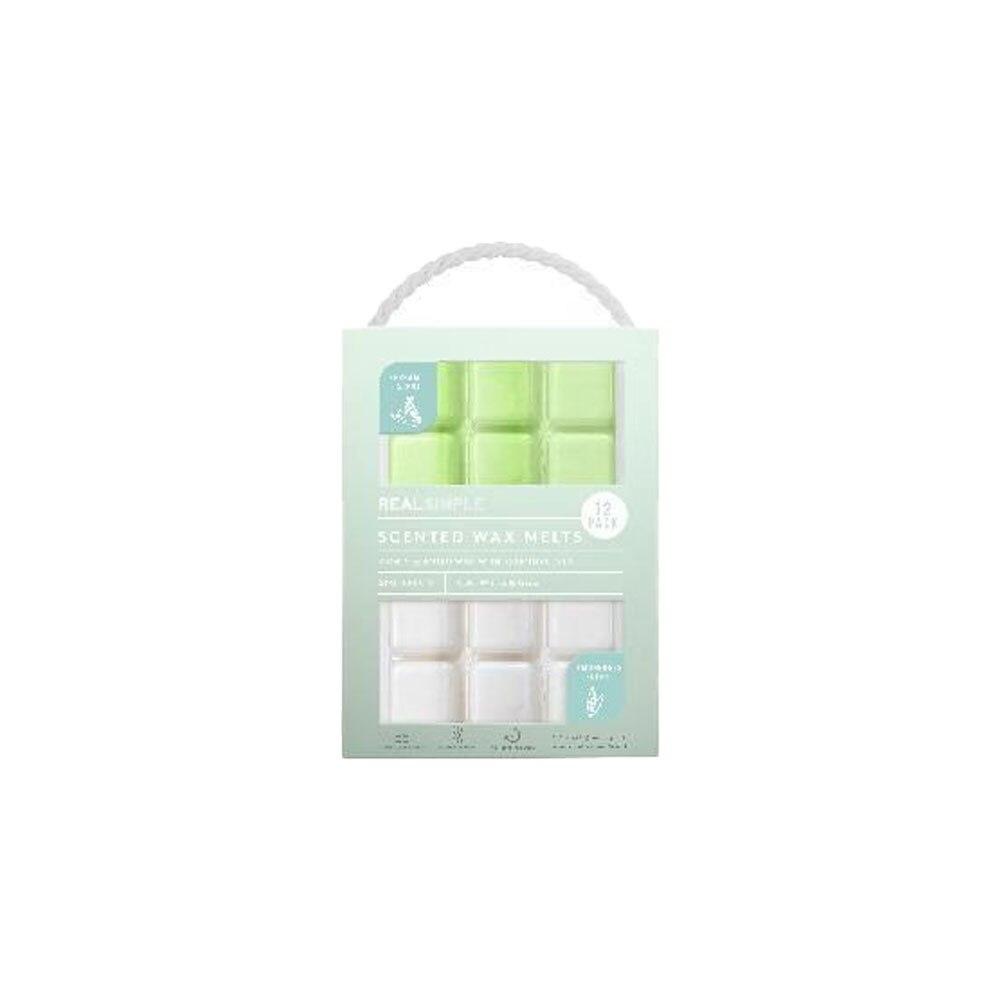 Real Simple Scented Wax Melts 12PK, 6 Each Bergamot, 6 Each Lemon Grass, 2.6oz Each Scent image