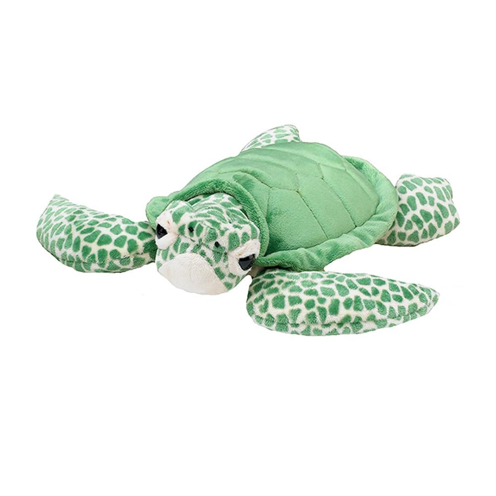Nature Planet Conservation Critters Green Sea Turtle Plush, Polyester, 16"Wx 29"L image