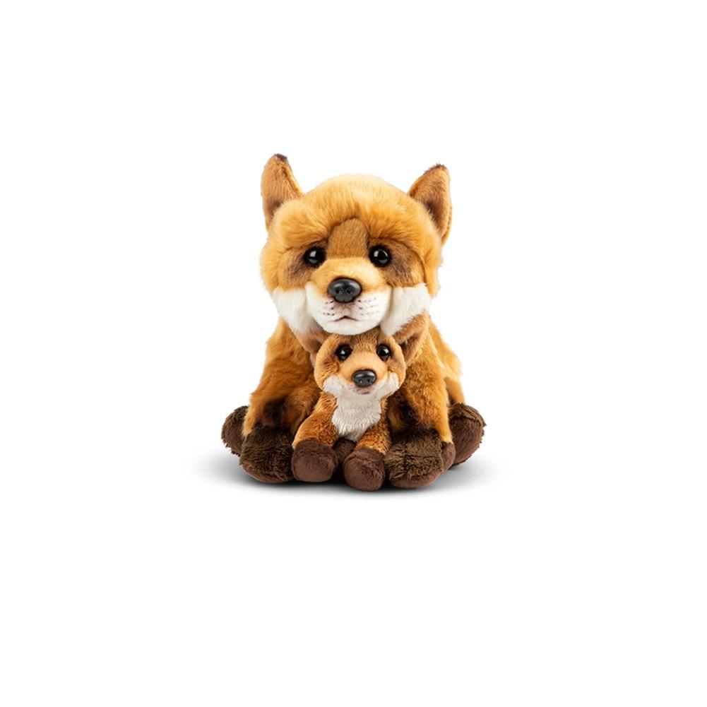 Demdaco You & Me Fox & Pup Plush Toy, Polyester/Acrylic, 7"x6"x10"H NO ONLINE SALES image
