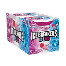 Ice Breaker Duo Raspberry Mints 1.5oz, 8ct image
