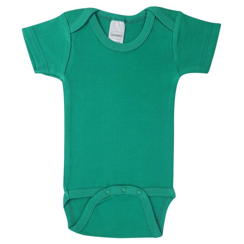 Green Interlock Short Sleeve Onezie image