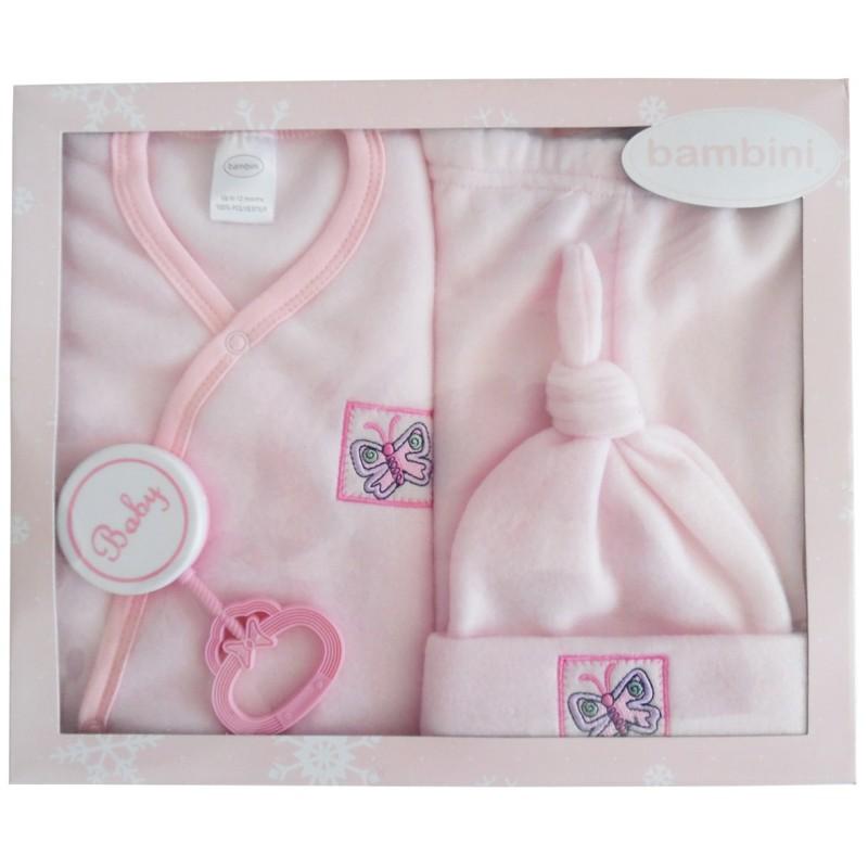 4-Piece Fleece Gift Set - Pink image