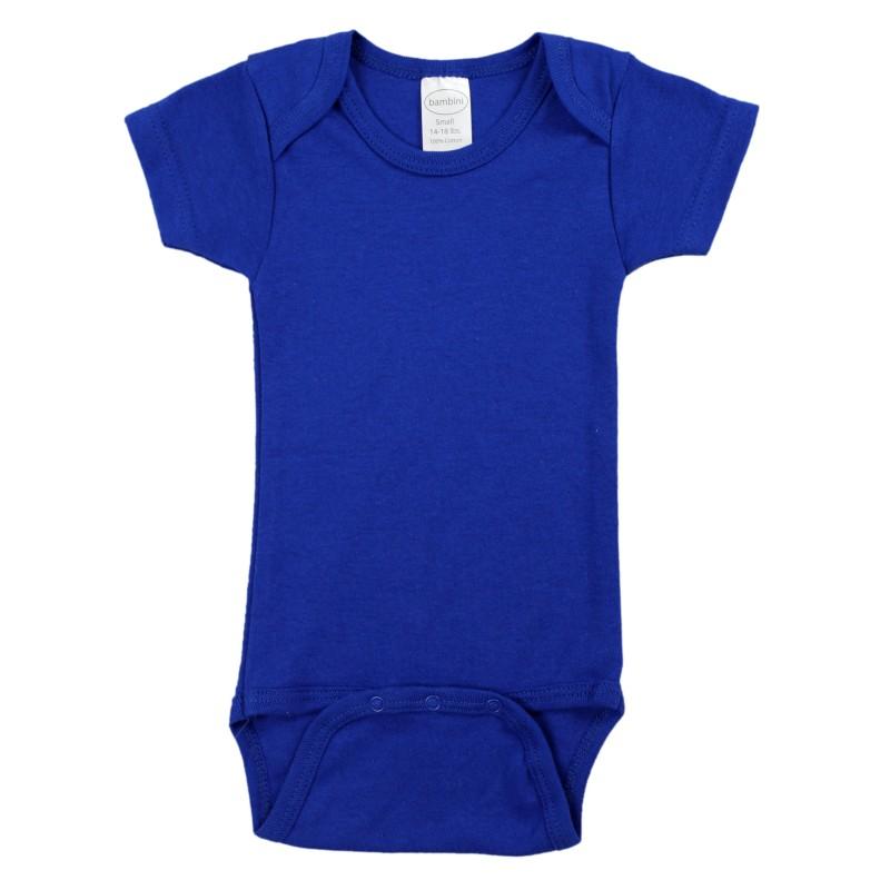 Blue Interlock Short Sleeve Onezie image