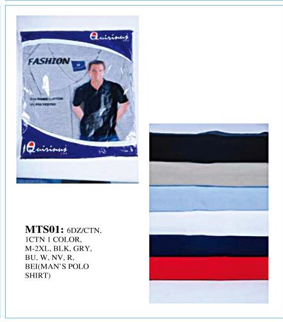 Wholesale Men's Polo Shirts - Plain Polo Shirts - 6 Doz