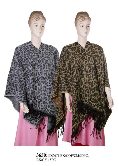 Wholesale Scarves - Animal Print Shawl - 4 Doz