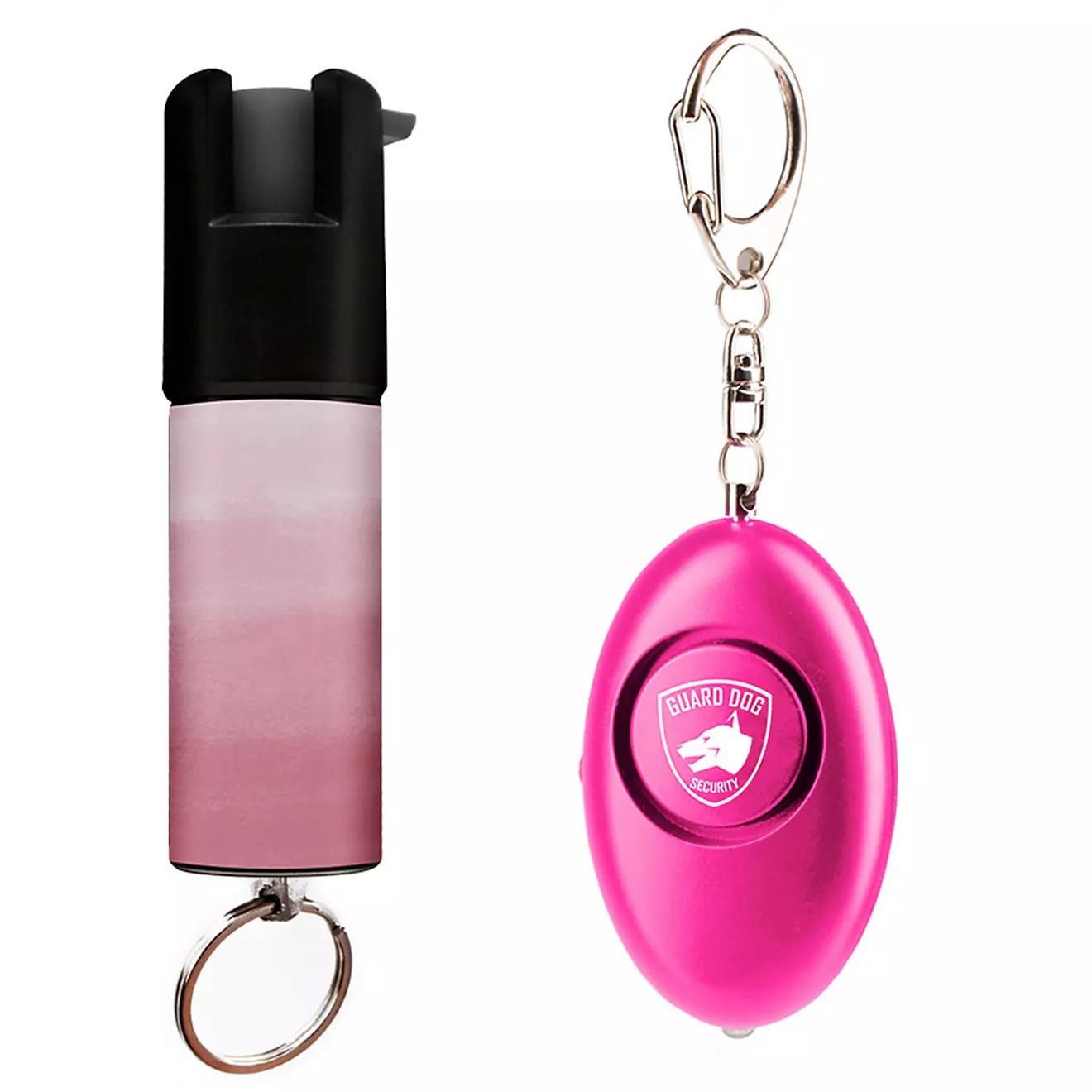 Self Defense Security Personal Alarm and Pepper Spray Combo image