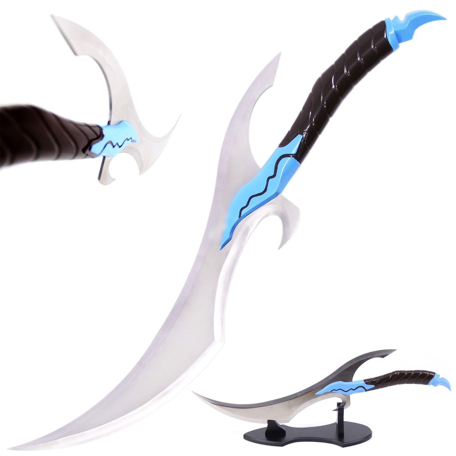 Baruka's Sword 27" Stainless Steel Anime Replica with Display Stand