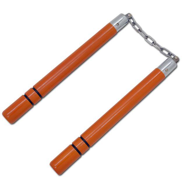 12.5" Yellow Wood Nunchakus image