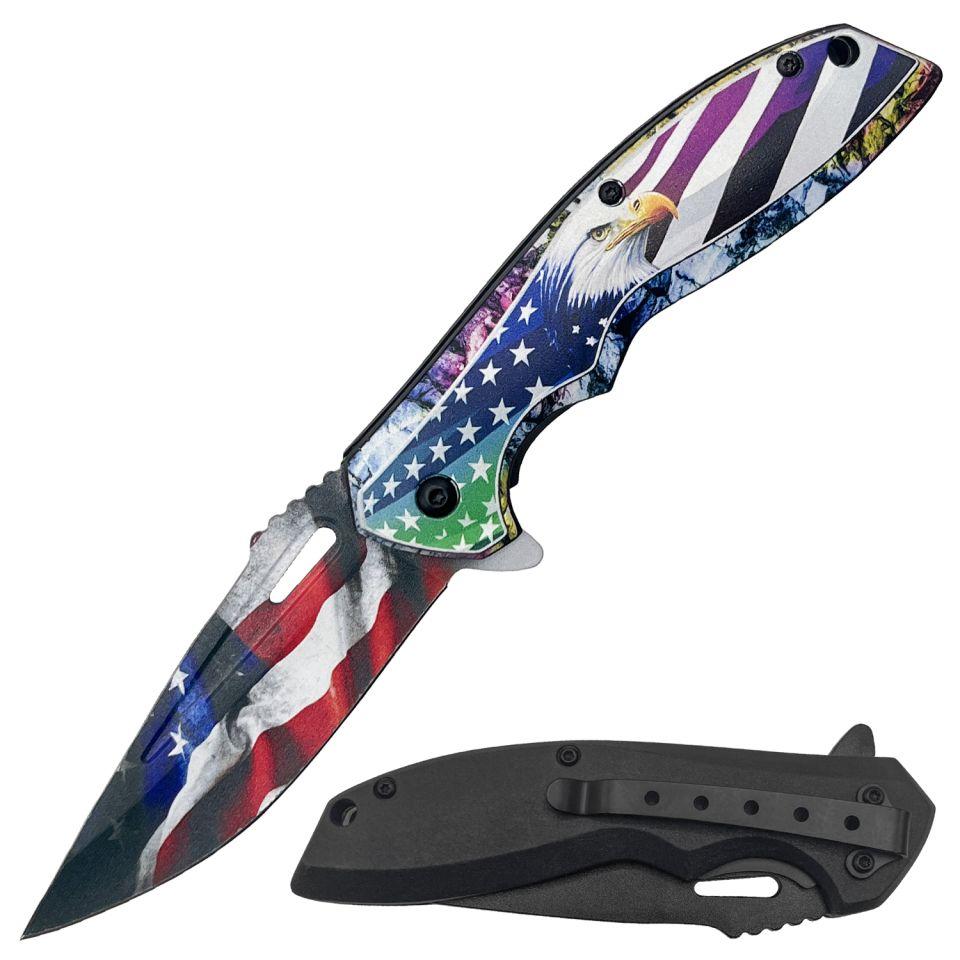 American Bald Eagle Spring Assisted Folding Knife image