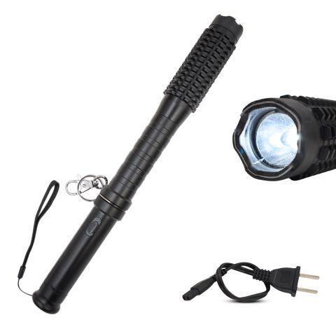 Self Defense Baton Stun Gun Flashlight | Black
