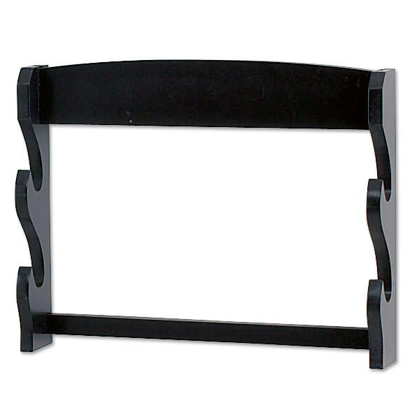 2 Tier Wood Wall Mount Sword Display Stand image