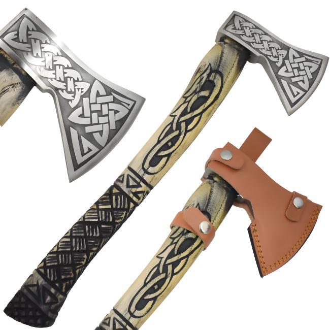 Medieval Warrior - Viking Tomahawk - 16" Ash Wood Handle image