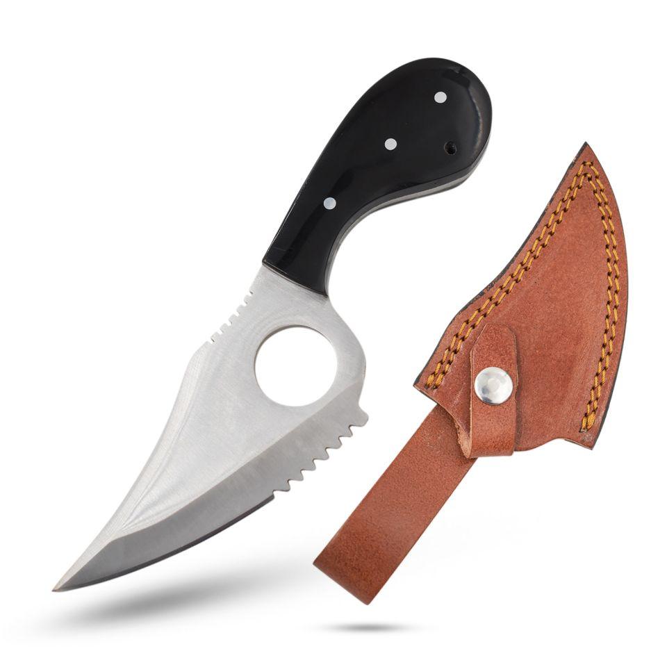 Wild Turkey Handmade - Fixed Blade Skinner - Horn Handle image