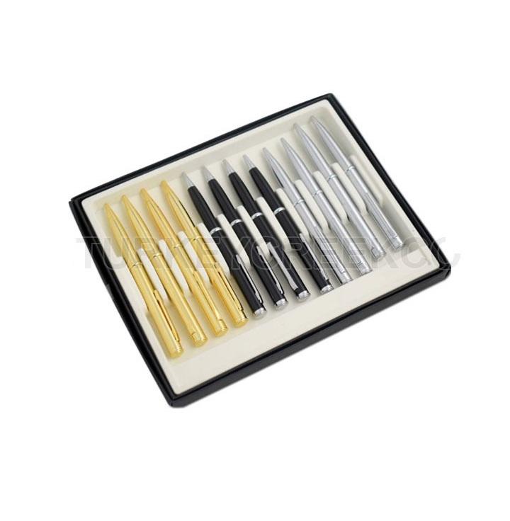 One Dozen Pen Letter Opener Knives - Silver, Black and Gold image