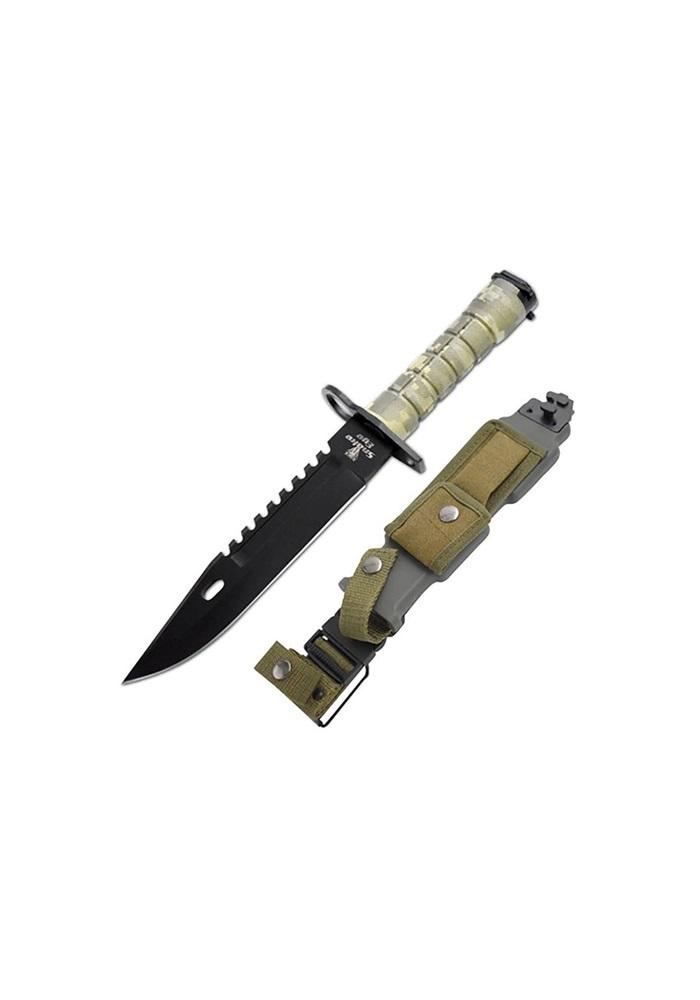 Fixed Blade Survival Knife - Camo Handle image