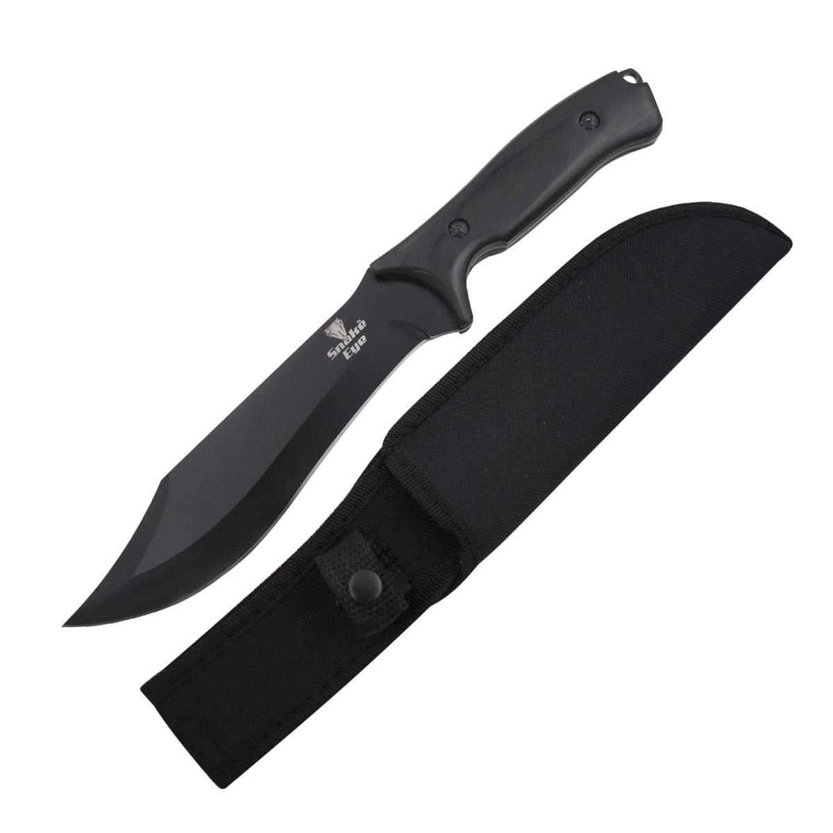 12" Fixed Blade Hunting Knife with Wooden Handle image