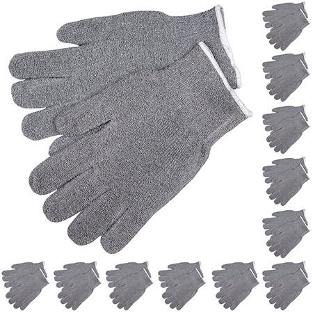 12 Pairs - MCR Safety 9415 KM Terrycloth Industrial Safety... image