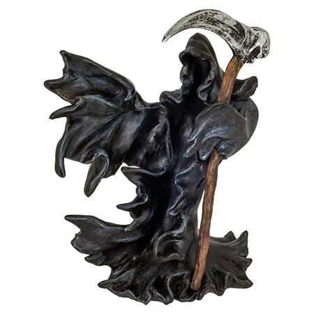 9" Gothic Grim Reaper Wind Swept Cloak Statue image