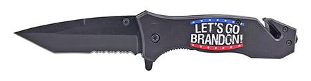 5" American Tanto Spring Assisted Folding Rescue Pocket Knife -... image