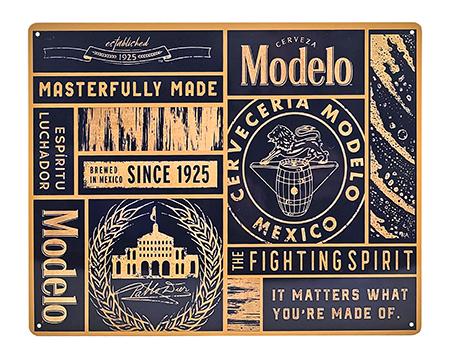 Modelo Beer Bar Metal Tin Sign image