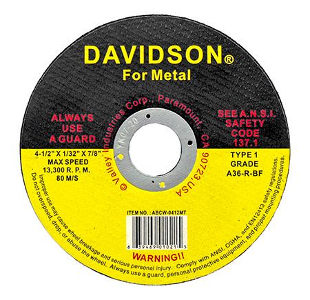 4.5" Metal Cutoff Wheel image