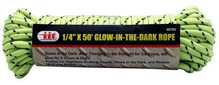 1/4" x 50' Glow-in-the-Dark Rope image