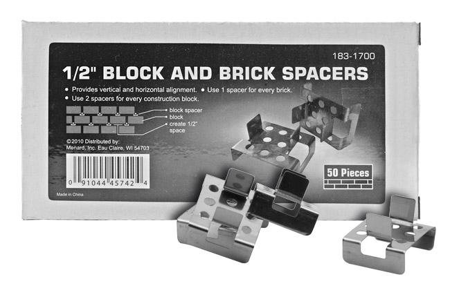 1/2" Block and Brick Mason Spacers - 183-1700 image