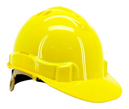 Vented Safety Helmet - Yellow image