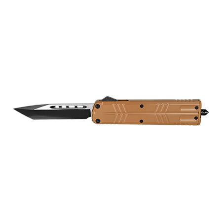 5.25" Tanto Blade Sand Desert OTF Out the Front Pocket Knife