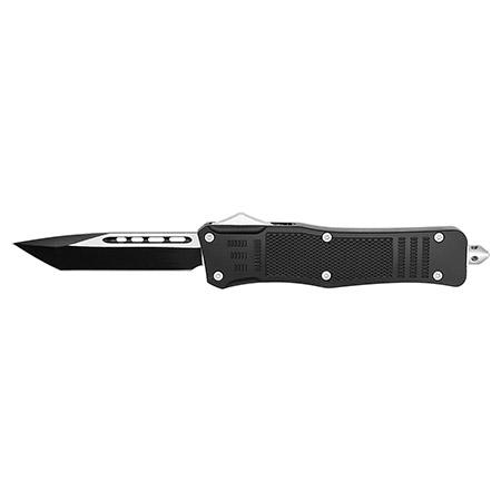 5.25" Tanto Blade Tactical OTF Out the Front Pocket Knife - Black