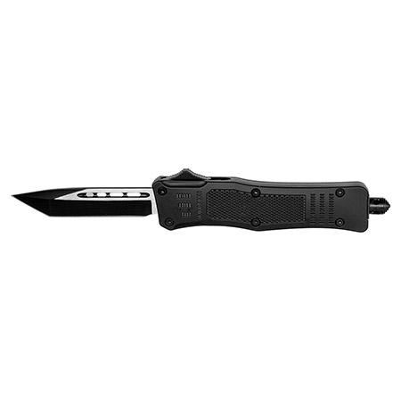 3.75" Tanto Blade Tactical OTF Out the Front Pocket Knife - Black image