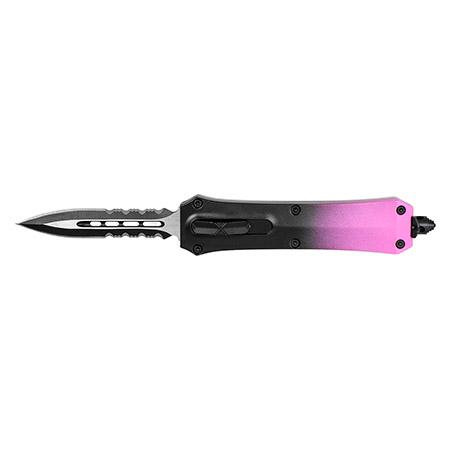 3.75" Serrated Spear Point Blade Tactical OTF Out the Front Pocket... image