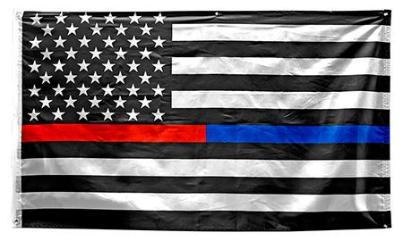 3' x 5' Thin Red and Blue Line American Flag (Firefighters and Police) image