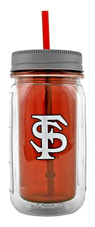 16-oz Florida State University FSU Seminoles Water Bottle with Straw image