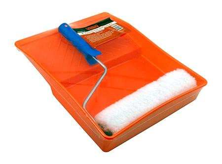 9" Semi-Smooth Paint Roller and Tray Kit - Valley Tools image