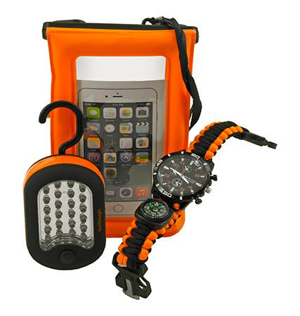 Go-Tough 3 Piece Camping Gift Set - LED Lantern Survival Watch... image
