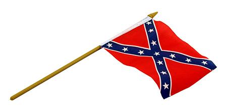 12 Piece 4" x 6" Confederate Flags with Mini Flag Pole image