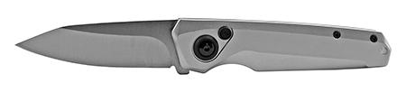 4.5" Sleek Modern Design Switchblade Folding Pocket Knife - Silver image