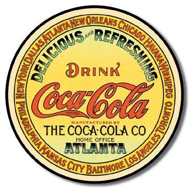 Coca-Cola Round Tin Sign image