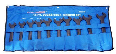 10-pc. Jumbo Combination Wrench Set - SAE image