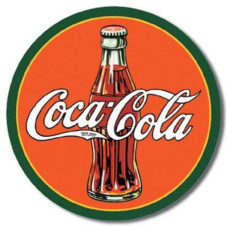 Coca-Cola 1930's Bottle Tin Sign image