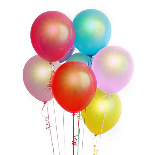 6Packs LED Light Up Balloons 6 Colors Night Lights Party Balloons for Parties Birthday Wedding Halloween Christmas Festival Club Bar Concert image