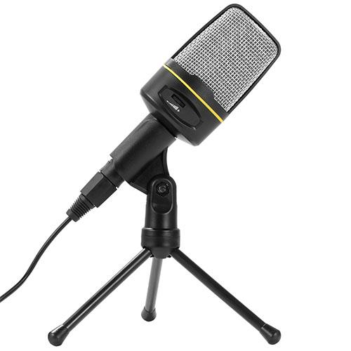 Pro Condenser Microphone w/ Tripod Stand Audio Studio Recording Desktop Mic Flexible Mic For Podcasting Broadcasting Gaming Chatting Webcasting w/3.5m image