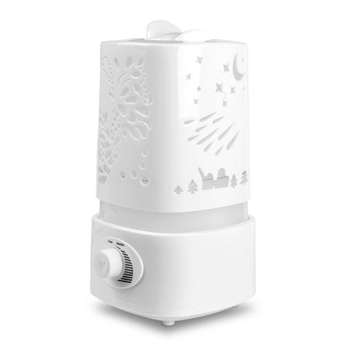 1500ml Ultrasonic Aroma Essential Oil Diffuser Air Humidifier w/7 Color LED Lights Waterless Auto Off Delicate Carve Patterns for Office Home Room Stu image